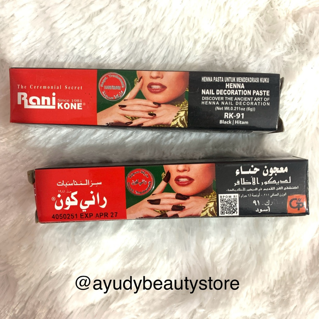 Jual HENA KUKU KECIL Rani Kone Black | Kutek Halal Tahan Lama | Shopee ...