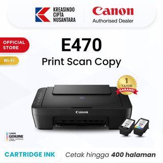 Jual Canon E470 Black Printer - Wifi Wireless All In One Print Scan ...