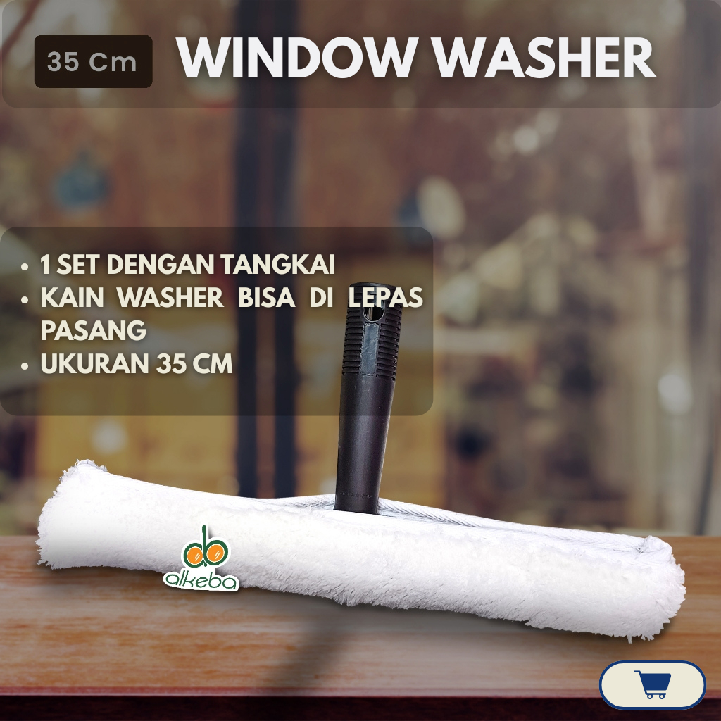 Jual Window Washer 35 cm Wiper Kain Wiper Busa Kaca Pembersih Debu ...