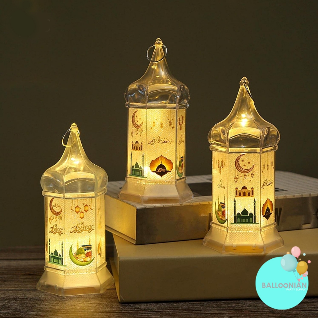 RAMADHAN Lampion LED/Lantern LED/Lampu LED Lebaran/Idul Fitri/Hiasan Ramadan Lentera