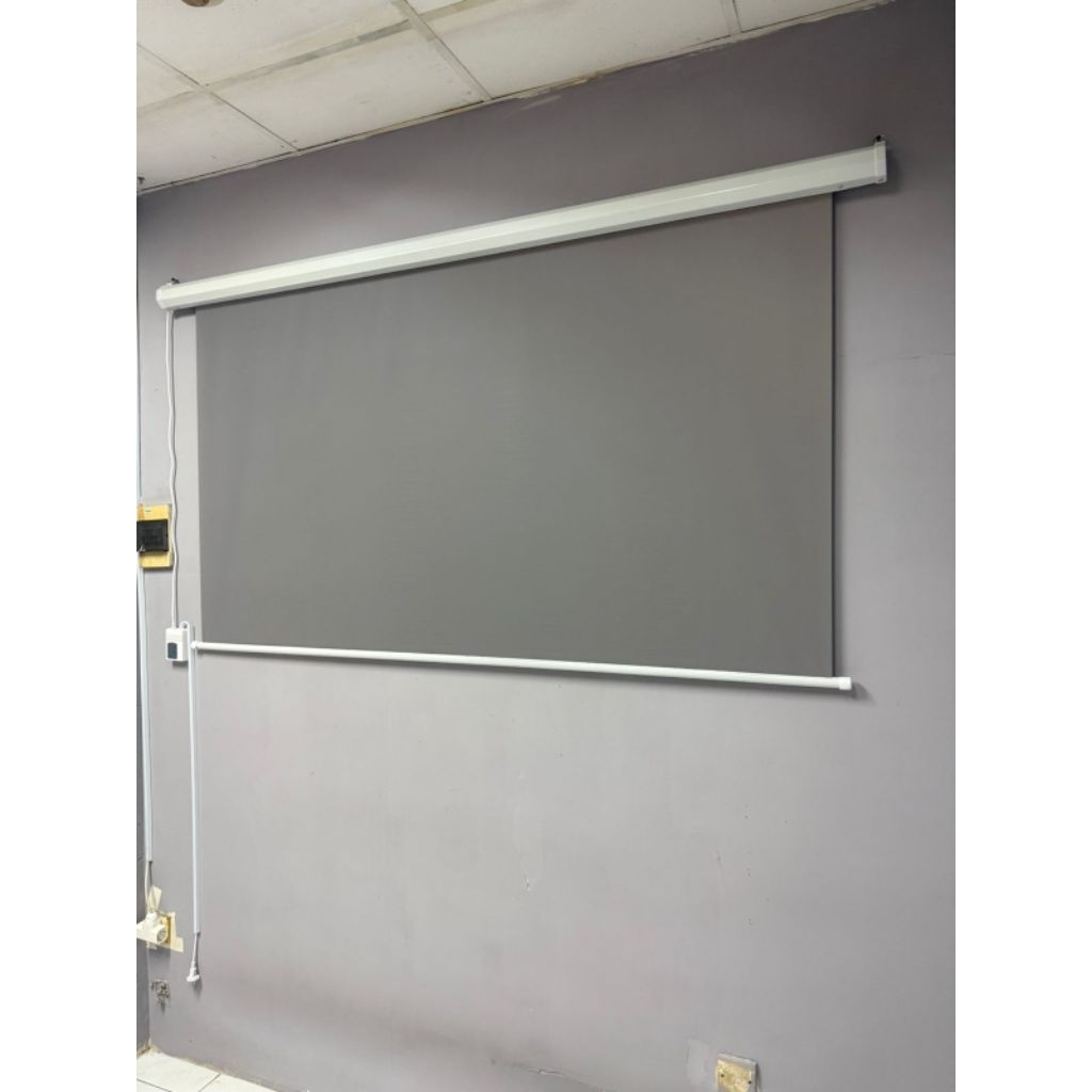 Jual Screen Projector ALR - Gray Motorized 70 inch Lebar 178 cm x ...