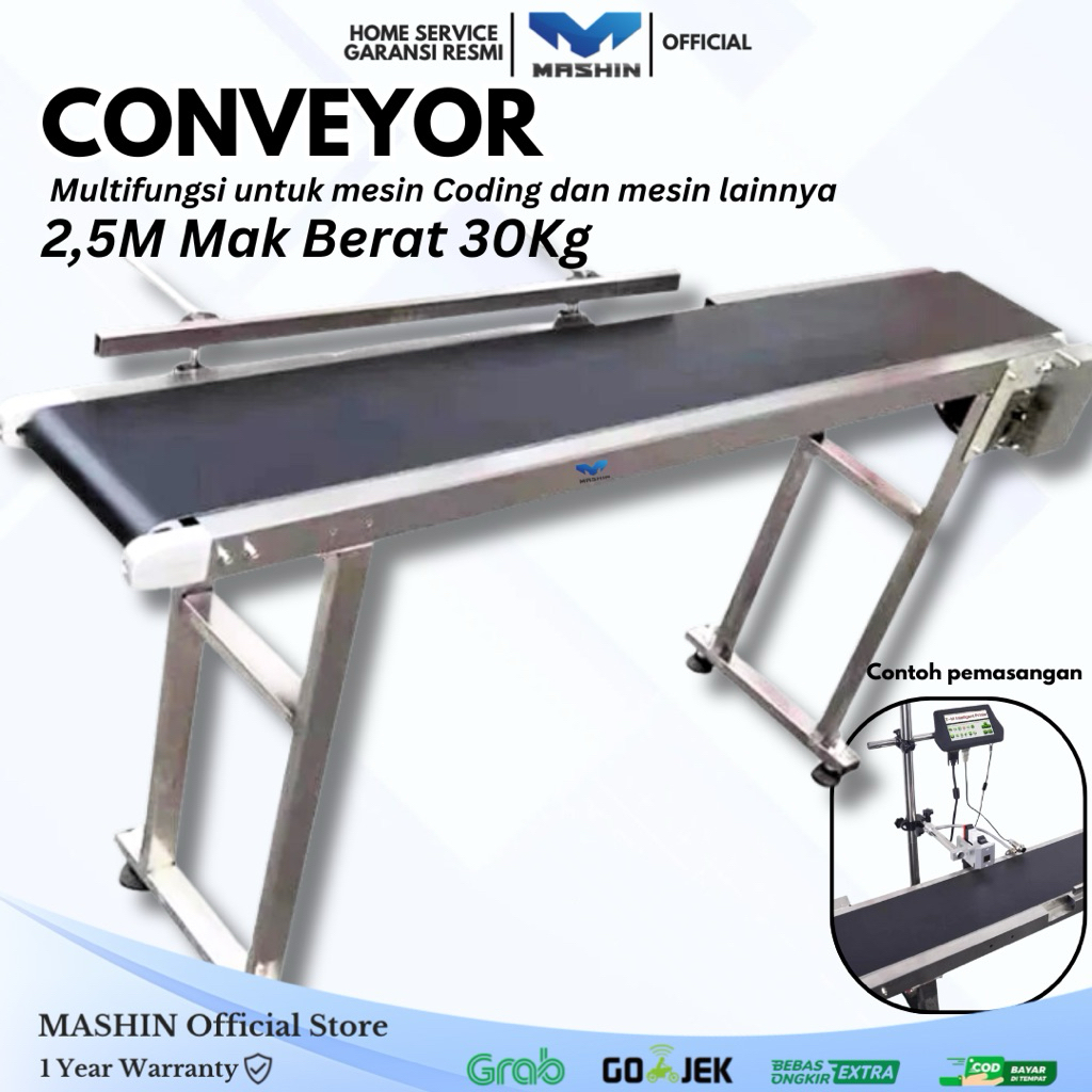 Mashin - Mesin Conveyor Otomatis Hight Belt Speed Panjang Tebal Cepat Automatic Conveyor
