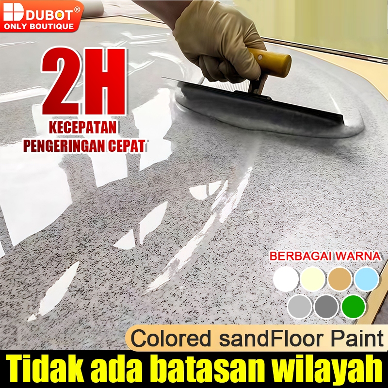 3 dalam 1 Cat Lantai 1000g Floor CoatingTahan air tahan lembab dan tahan goresCat Lantai Epoxy Paint Floor Cocok untukbengkel gudang pabrik garasi Taman