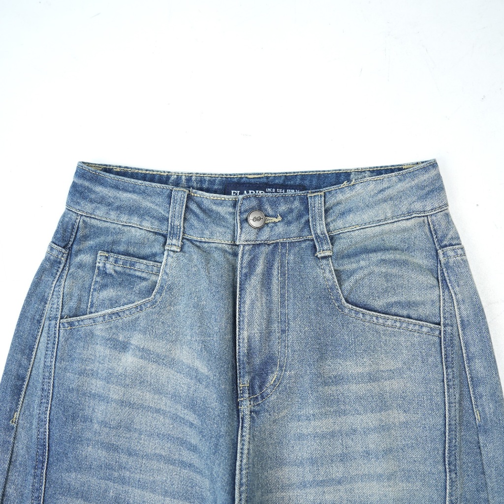Elaris Jeans - Wide Leg Jeans Regular | Celana Jeans Wanita Longgar Royal Blue foto 2