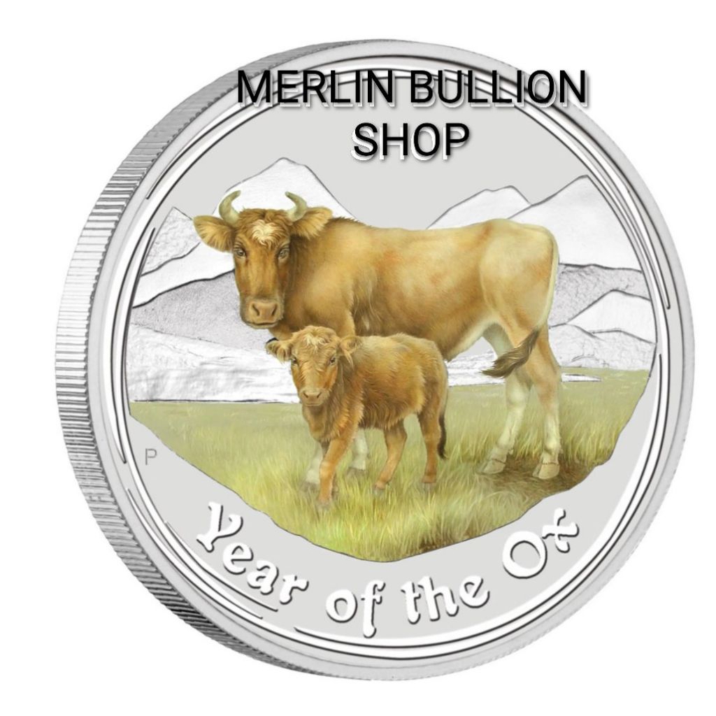 Jual KOIN SILVER 2009 OX / SAPI 1 OZ ATAU 31 GR BERWARNA AUSTRALIA ...