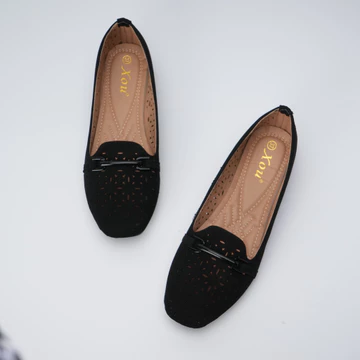 XOU Fashion Flatshoes Wanita Bagian Bawah Nyaman Bernapas Lembut Dan Tidak Licin Flatshoes A 03