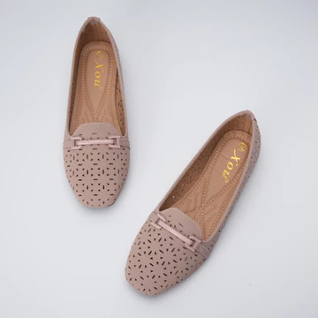 XOU Fashion Flatshoes Wanita Bagian Bawah Nyaman Bernapas Lembut Dan Tidak Licin Flatshoes A 03