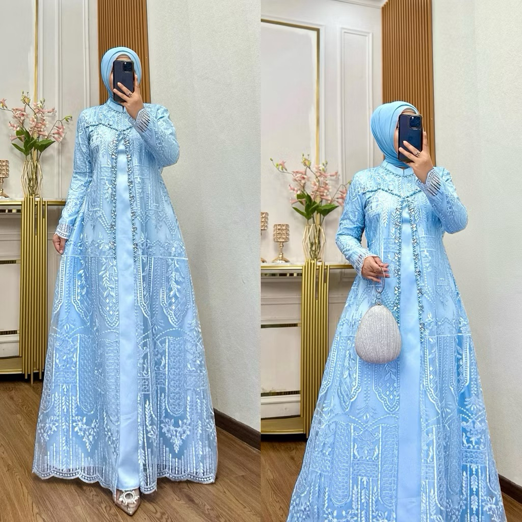 Jual Gamis Tile Regina M-5L | Gamis Jumbo Ld130| Gamis Pesta| Gamis ...