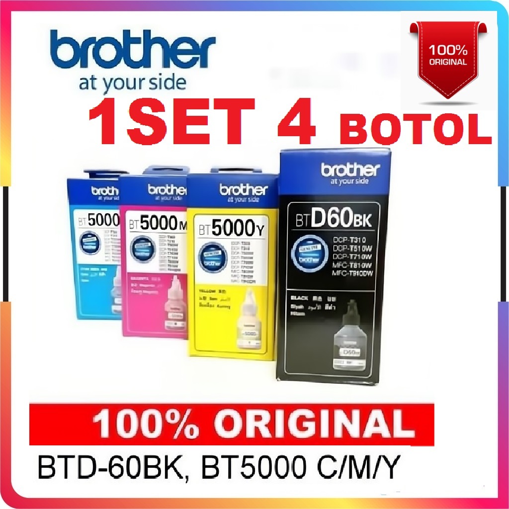 Jual Tinta Brother Brother D60bk D60 BT5000 Refill DCP-T220 T420W ...