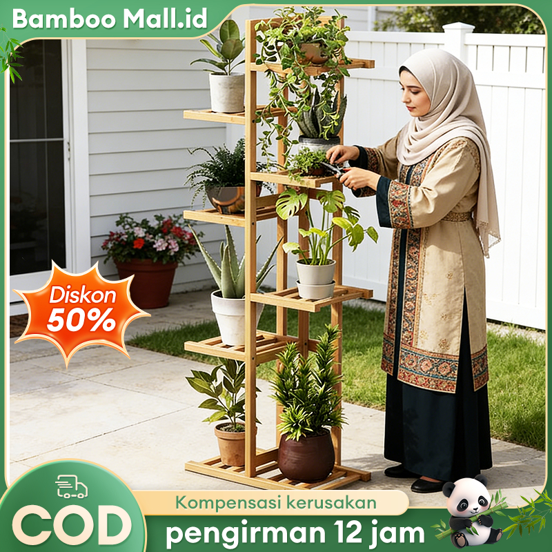 Jual tempat bunga/rak tanaman pot/Rak Taman/Standing Planter Rak ...