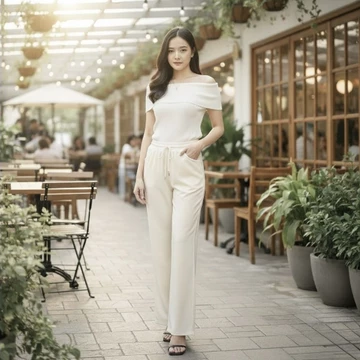Celana Daily Kulot Jersey Premium Jumbo Wanita