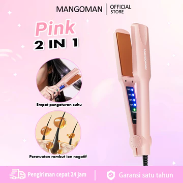 MANGOMAN Catokan Curly Catokan Volumized Catok Curly Akar Rambut Ceramic Crimp Catok Akar Catok