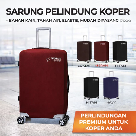Aomi Sarung Pelindung Koper kain tahan air elastis