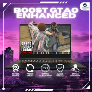 (GARANSI) Uang GTA 5 Online Money Enhanced PC Enchanted Grand Theft Auto V Cash Rank Unlock