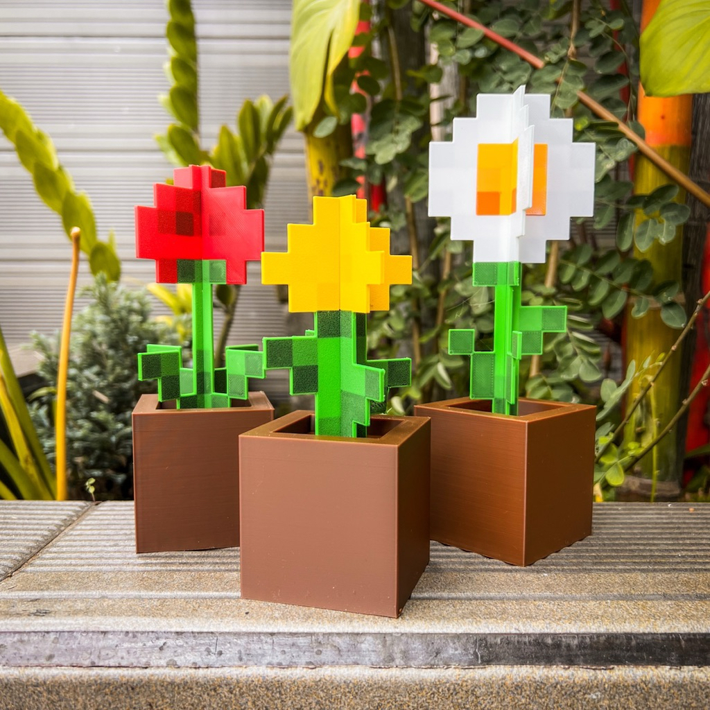 Jual Minecraft Flower Desk Prop – Bunga Valentine Minecraft versi dunia ...
