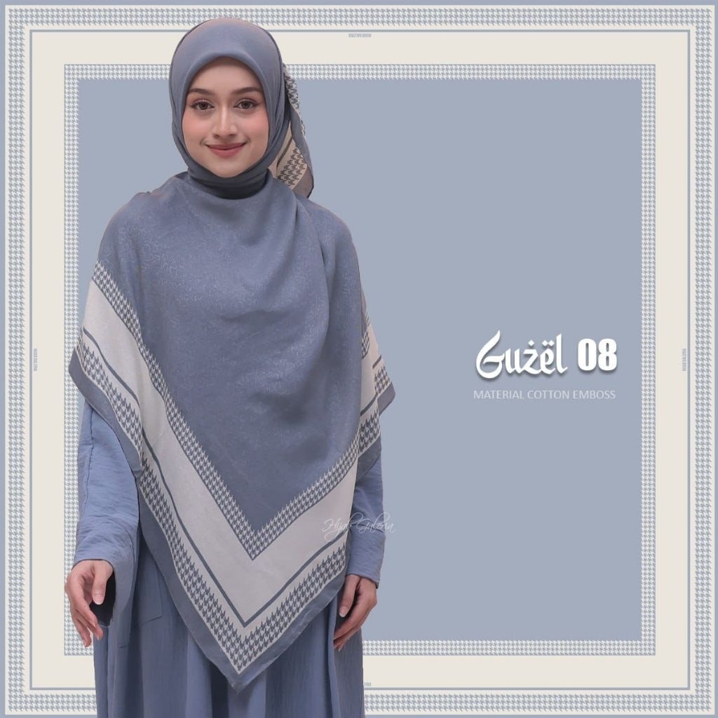 Cotton Guzel By HIJAB GALERIA Size 140×140cm Syar'I