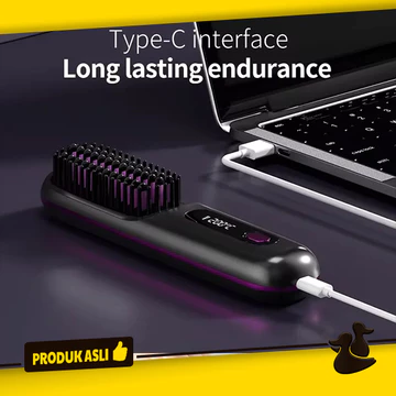 Cordless Hair Straightener Wireless Portable Sisir Catok Pelurus Rambut Elektrik Nirkabel