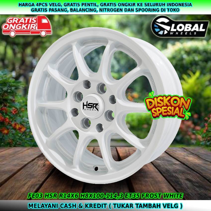 Jual Velg racing R14 untuk mobil wuling air ev| karimun| Brio| City ...