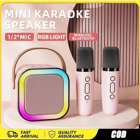 Jual Karaoke Speaker Bluetooth Wireless With Mic Karaoke Speaker RGB ...