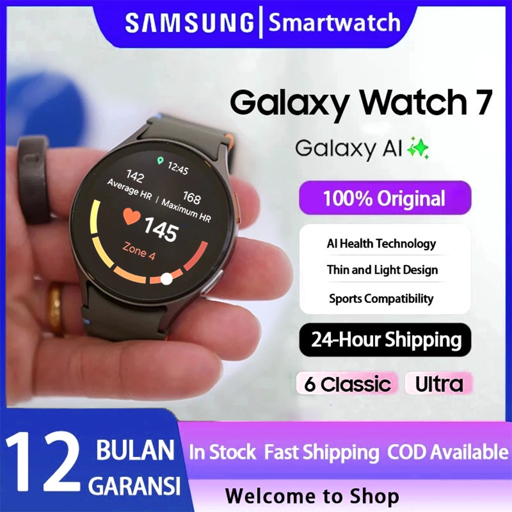 Jual Samsung Galaxy Watch 7 44mm Jam Tangan Smartwatch Pria Wanita AI ...