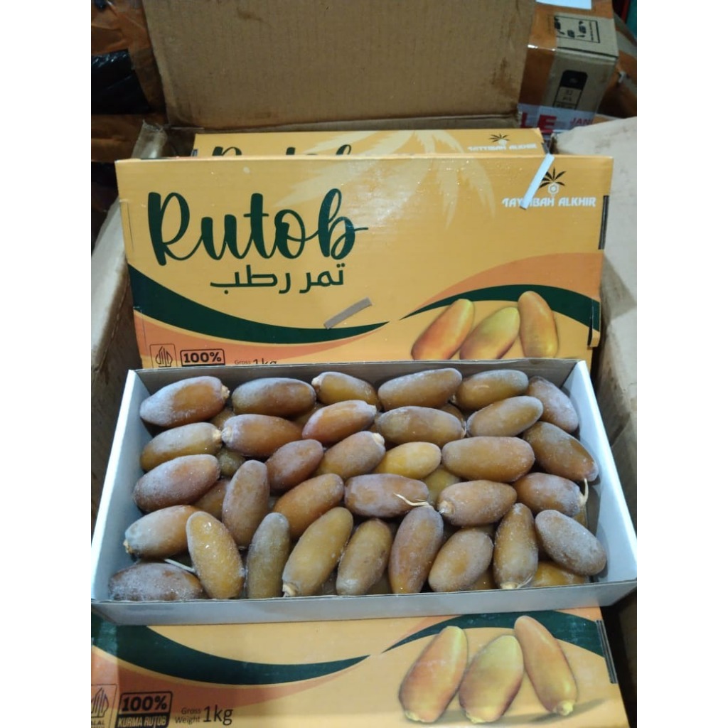 Jual Kurma Ruthob Libya 1kg kurma Setengah Matang Panen Terbaru Frozen ...