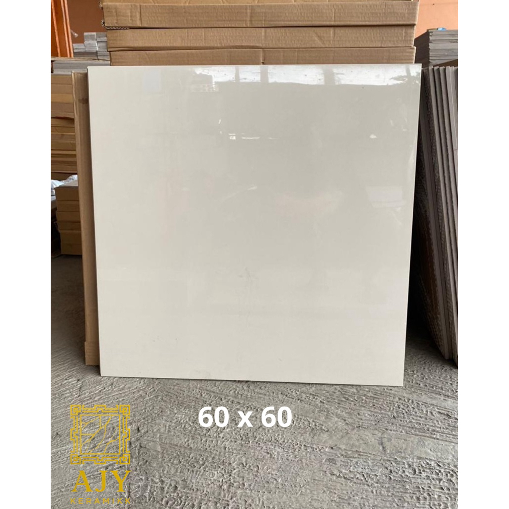 Jual Granit Lantai 60x60 Cream Polos | Glossy | Dus Polos | Shopee ...