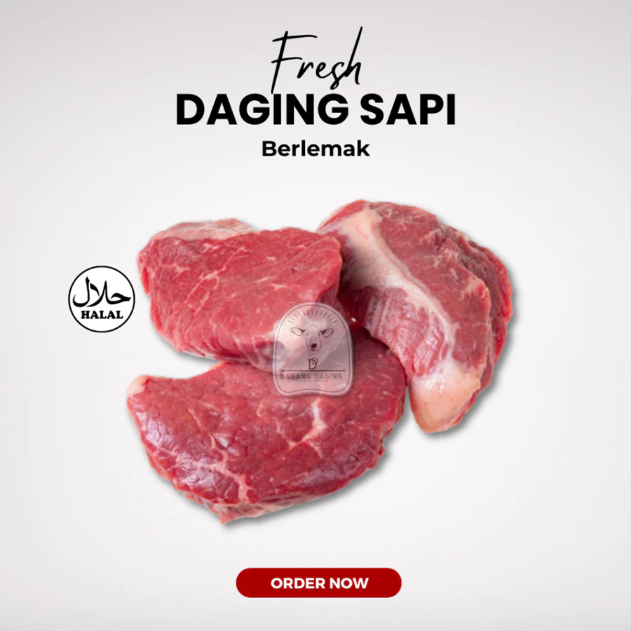 Daging Sapi Potong Rendang Halal 1kg