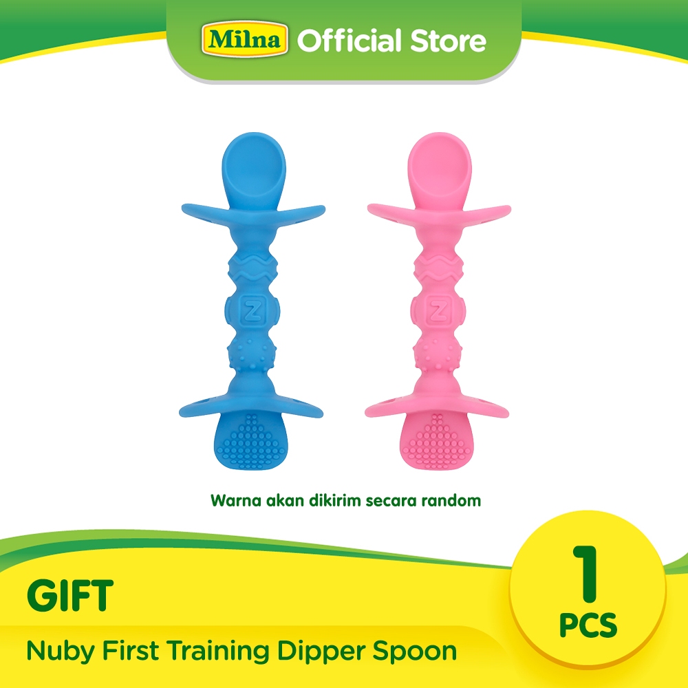 Jual GIFT - Nuby First Training Dipper Spoon | Shopee Indonesia