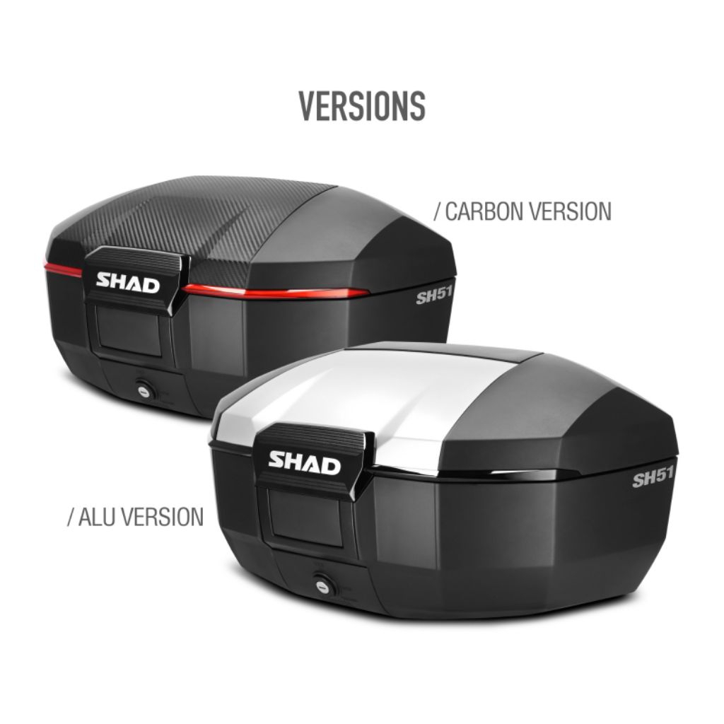 Jual ORIGINAL SHAD TOP BOX SH51 CARBON & ALUMUNIUM NEW ARRIVAL 51 LITER ...