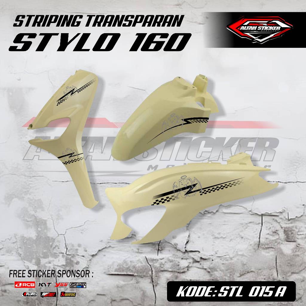 Jual STIKER STYLO TRANSPARAN UV - STIKER STRIPING | Shopee Indonesia