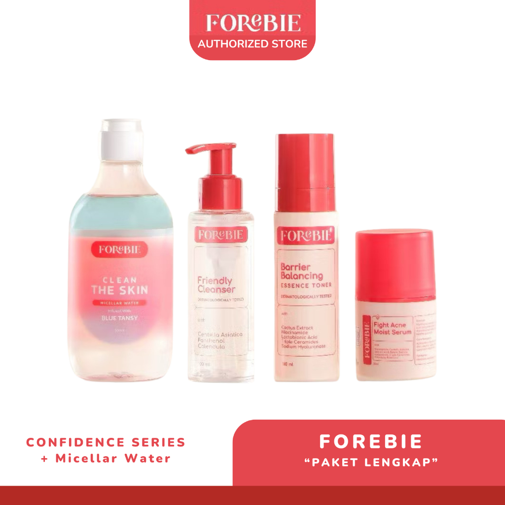 Jual FOREBIE Confident Series dan Micellar Water Paket Lengkap Untuk ...
