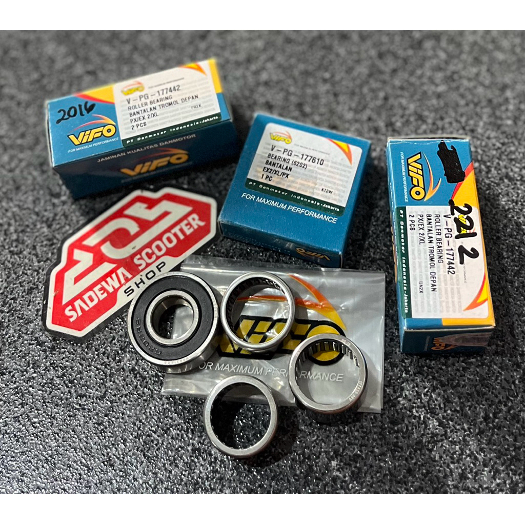 Jual Bearing Roces Set As Roda Depan Vespa Exclusive Excel PXE Spartan ...