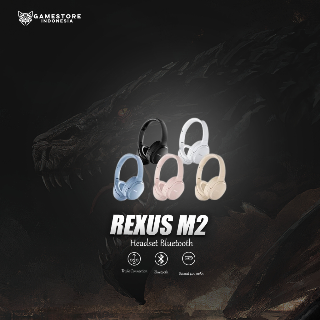 Jual Rexus Headset Bluetooth Wireless M2 | Shopee Indonesia