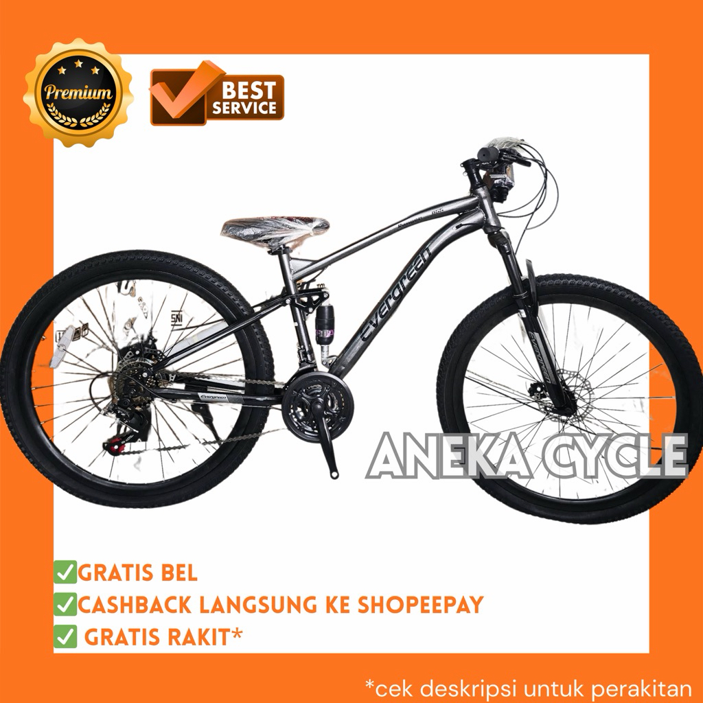 Jual Sepeda Gunung MTB Evergreen Ranger 27,5 Inch R55 Dual Suspension ...