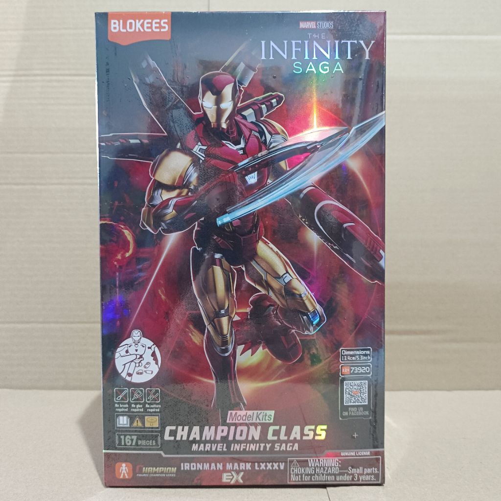 Jual Blokees Marvel Iron Man Champion Class CC MK85 Marvel Infinity ...