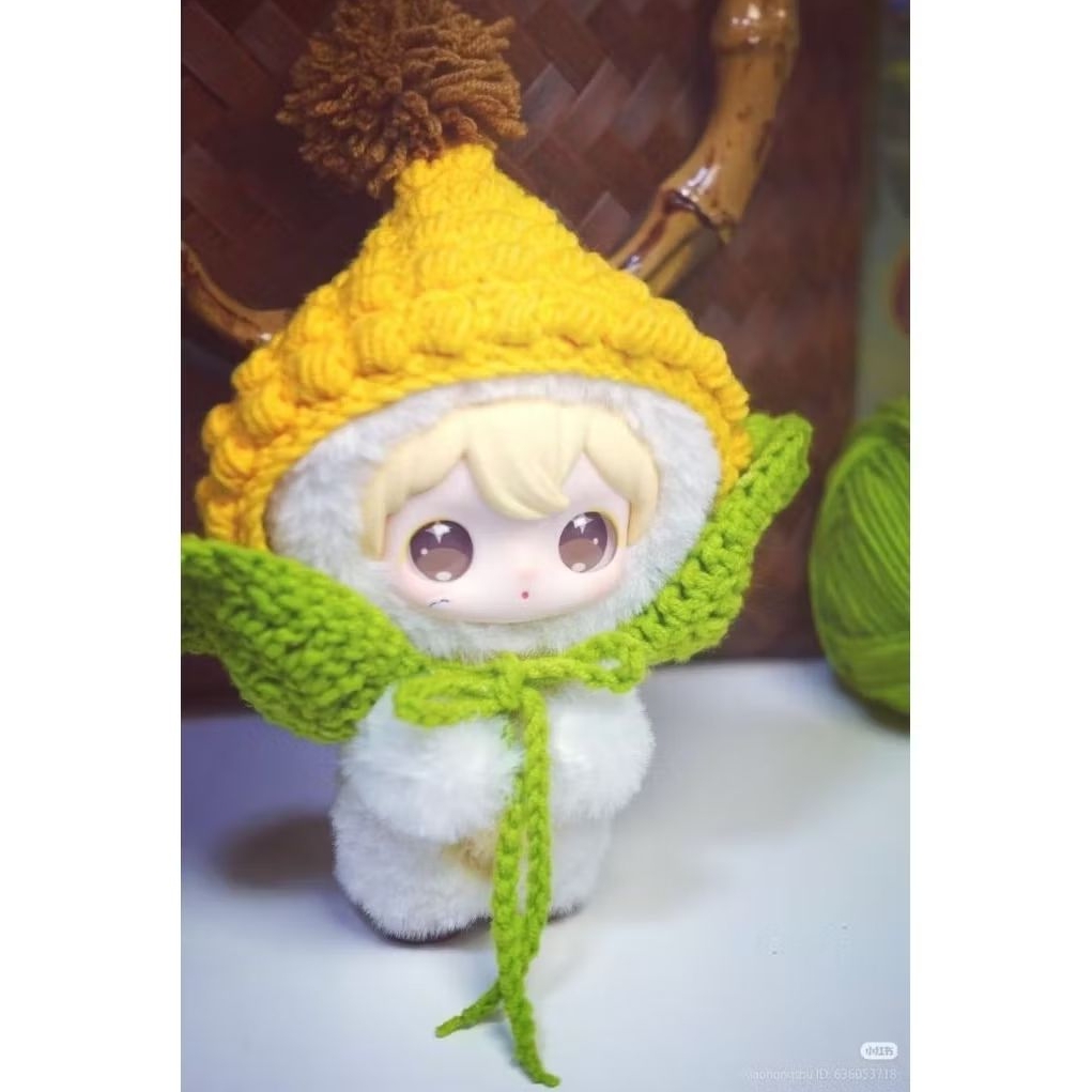 Jual [PO] topi dol karakter jagung/topi boneka rajut karakter/handmade ...