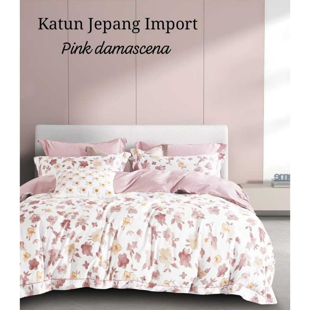 Jual Sprei Dan Bedcover Set Katun Jepang Premium Kimsi Ukuran 160x200 ...