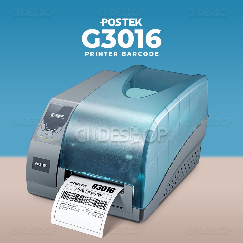 Jual POSTEK G3106 Printer Barcode Direct Thermal Transfer 300dpi Cetak ...