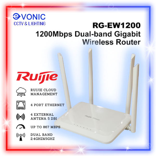 Jual RUIJIE REYEE RG-EW1200 AC1200 Dual Band Wireless Router | 1200M ...