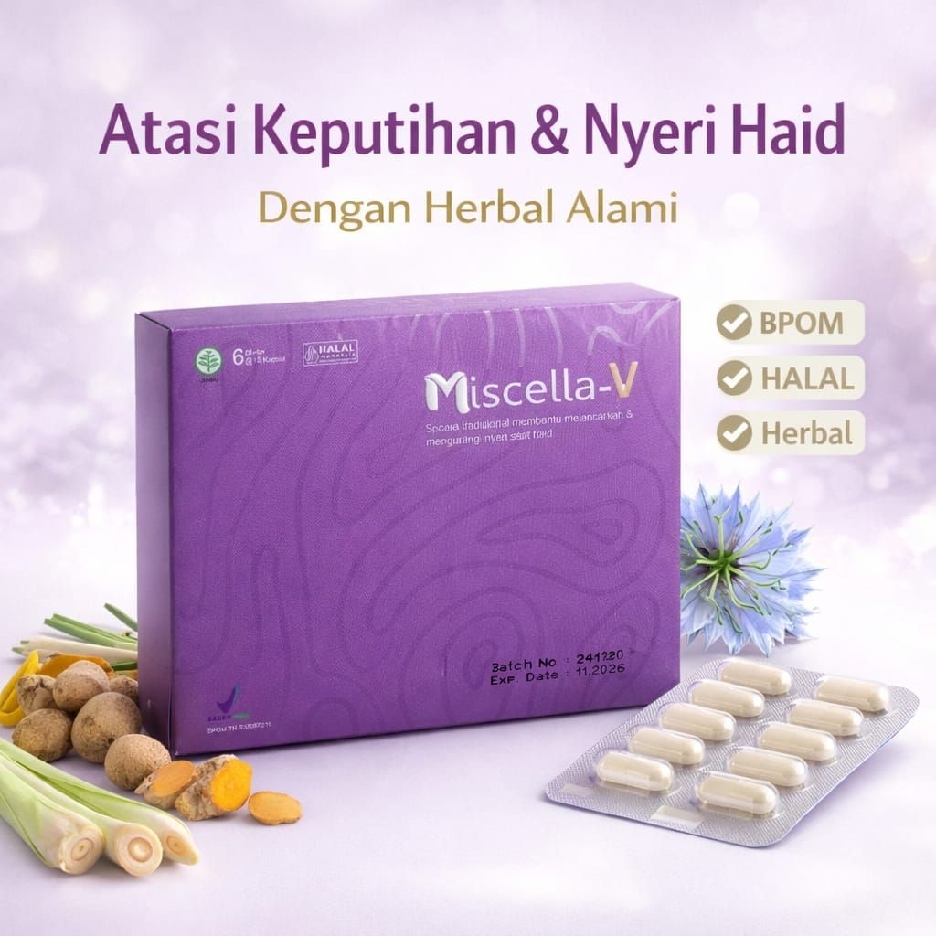Jual (Beseller)Miscella V | Kapsul Manjakani | Pelancar haid | Obat ...
