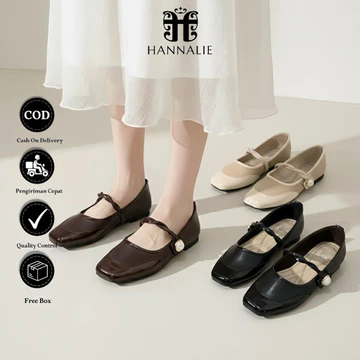 Sepatu Kerja Wanita Flatshoes Casual Semi Kepang Formal Daily