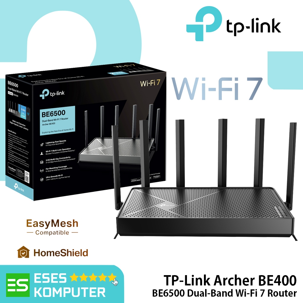 Jual Router TP-Link Archer BE400 BE6500 Dual-Band Wi-Fi 7 Router ...
