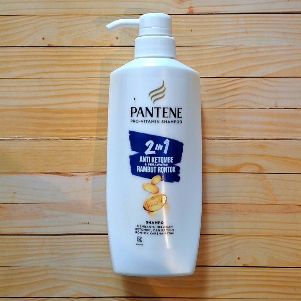 Shampoo Pantene 2in 1Anti Ketombe dan Perawatan Rambut Rontok 400ml