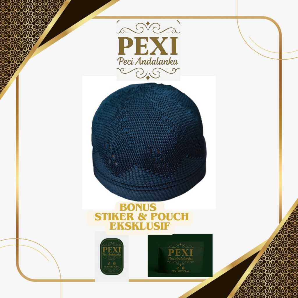 Jual PEXI Peci Rajut Turki Kopiah Bulat Dewasa Bahan Elastis | Shopee ...