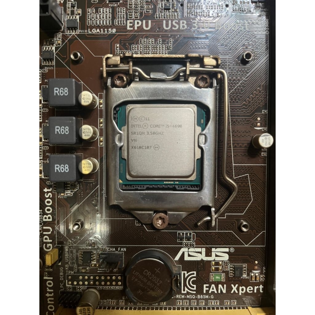 ASUS B85M-G + INTEL CORE I5 - 4690 @ 4 X 3,50 GHZ + 8 GO DDR3 KINGSTON