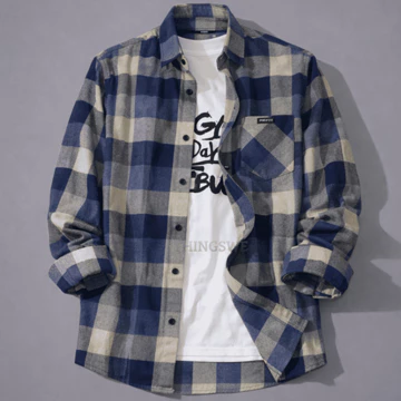 Flanel Premium Kemeja Lengan Panjang Pria Wanita