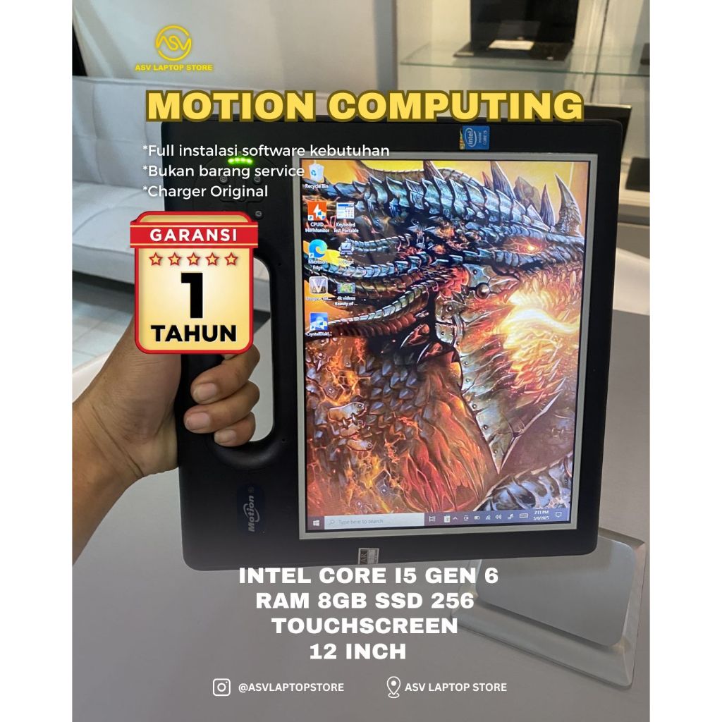 Jual MOTION COMPUTING CORE I5 GEN 6 RAM 4GB SSD 256GB TOUCHSCREEN 12 ...
