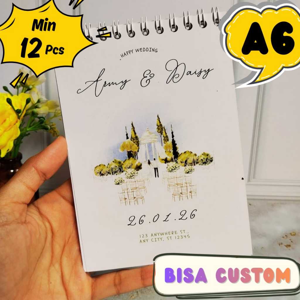 Jual A6 NOTEBOOK CUSTOM NOTES SOUVENIR | Shopee Indonesia