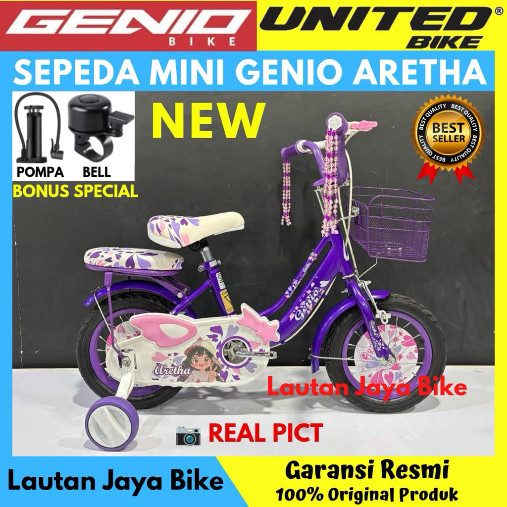 Jual Sepeda Anak Perempuan 12 16 18 Mini Genio Aretha Kimberry ...