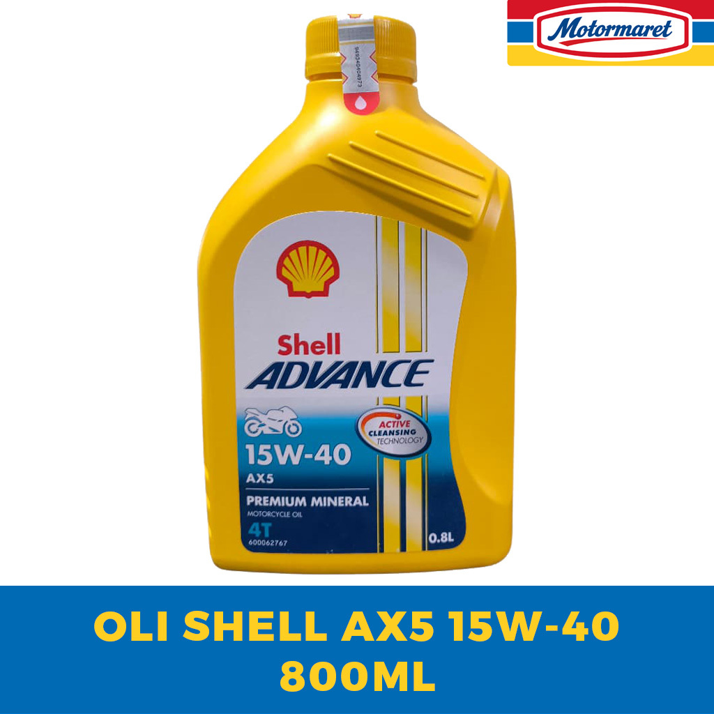 Jual SHELL Advance AX5 0.8L Original oli mesin motor bebek | Shopee ...